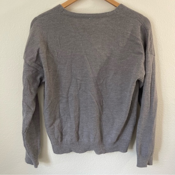 Women’s Warm Daisy Flower Cardigan Sweater Long Sleeve  V-Neck Cropped Size S - Picture 4 of 9